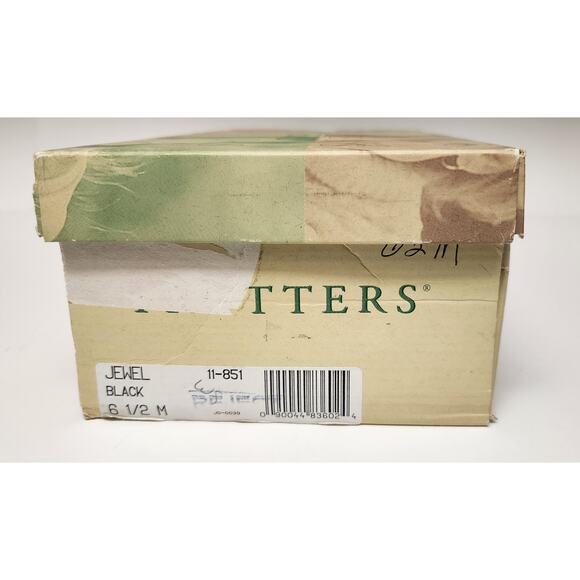 Trotters Women's Vintage Black Leather Slingback Flat Sandal Shoes Size 6.5M - Picture 9 of 9